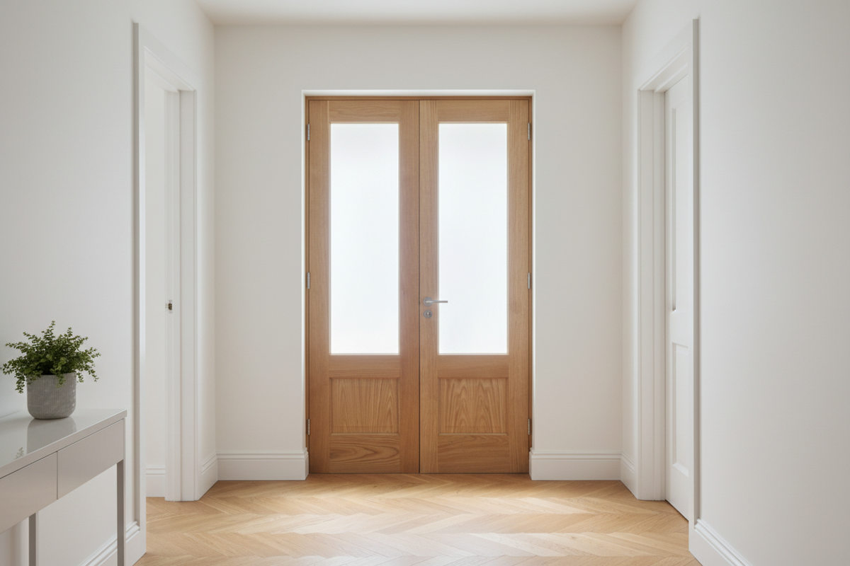 Chiswick Oak Glazed Pair - Hallway