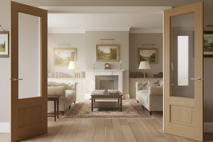 Chiswick Oak Glazed Pair - Sitting Room