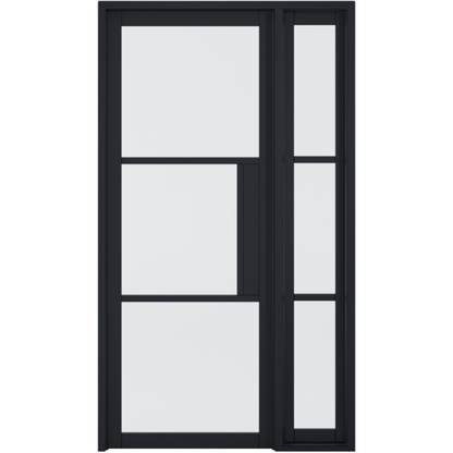 Tribeca Glazed Black Demi Panel