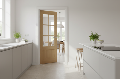 Hampstead 6 Light Oak - Kitchen Diner