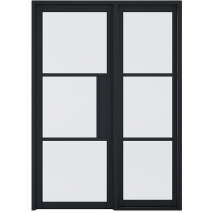 Tribeca Black Door Glazed Without Lock